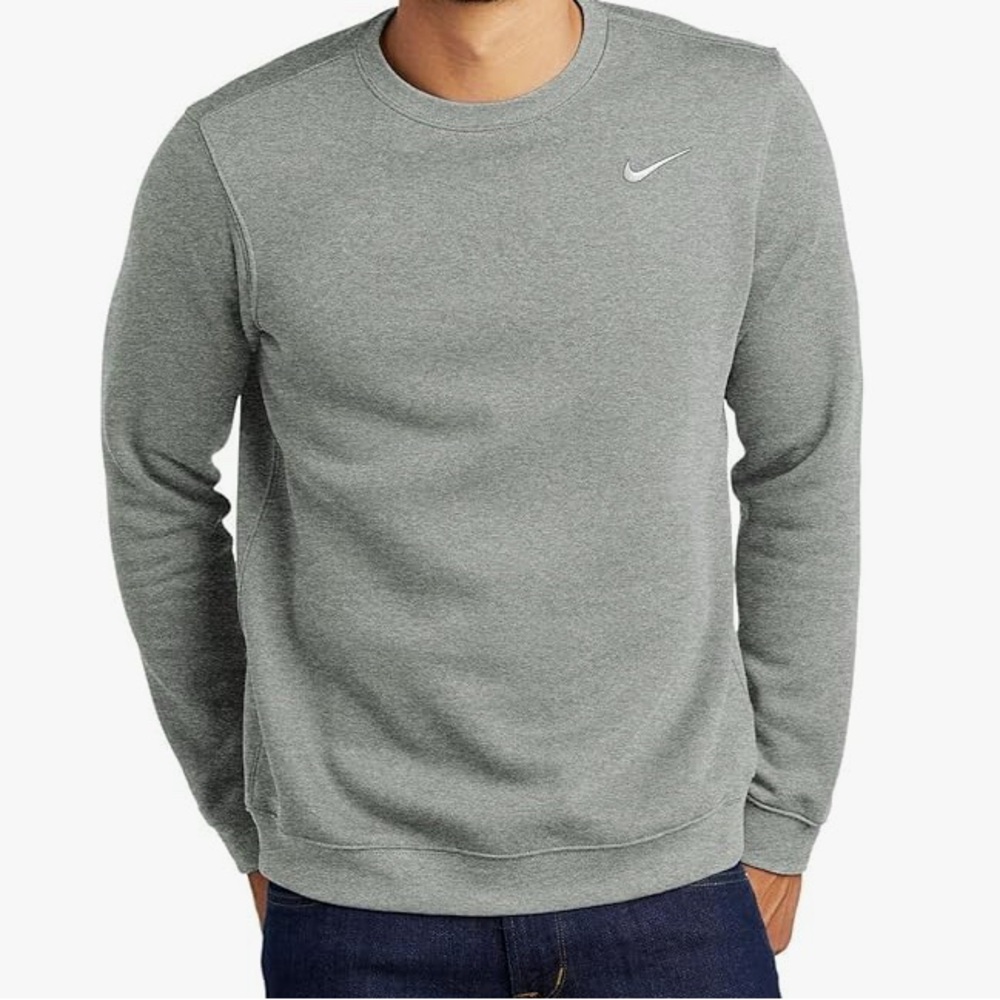 Nike Men's Gray Crewneck Sweater